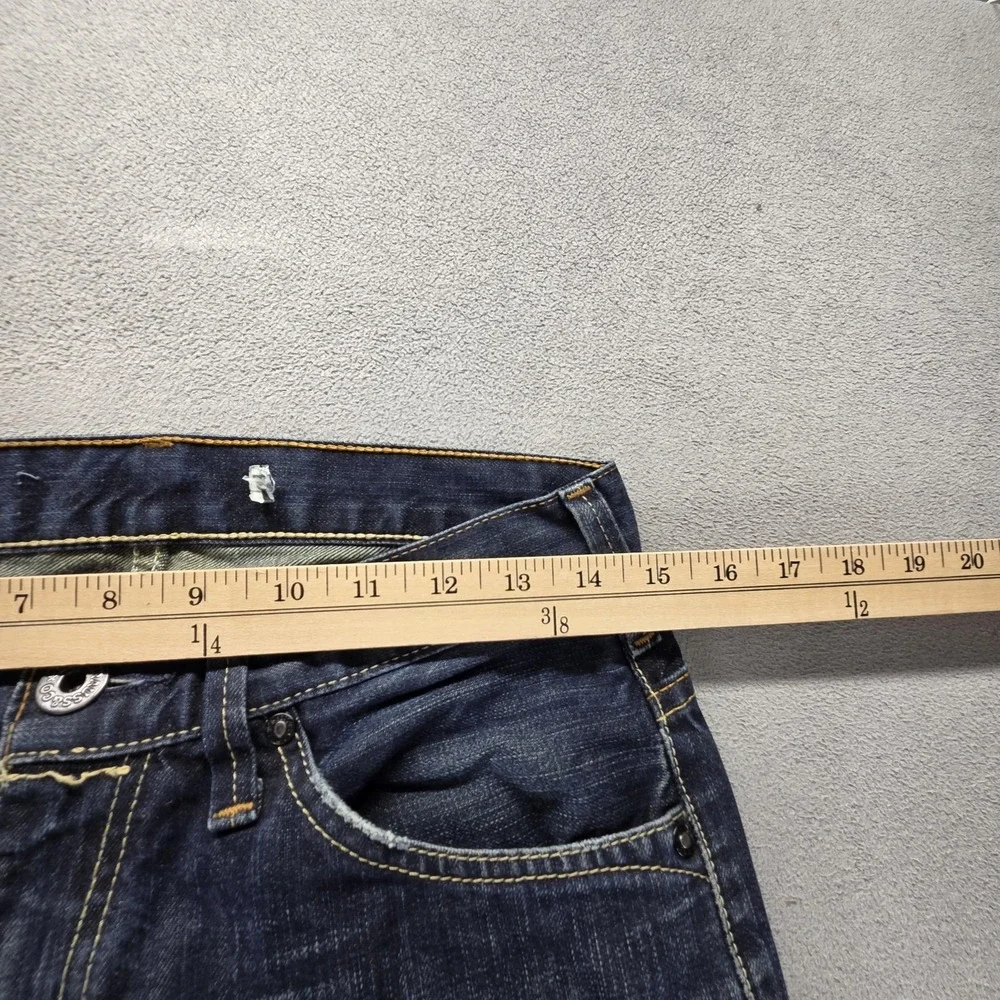 Vintage Levis 504 Jeans Mens 28x32 Blue Straight Engineered Dark Wash Honeycomb